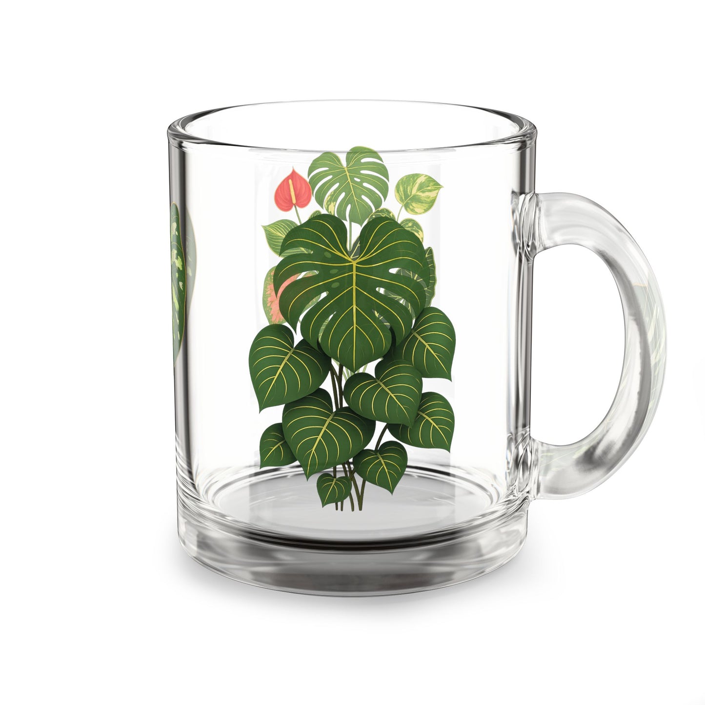 Glass Mug, 10oz Plants Plants Plants