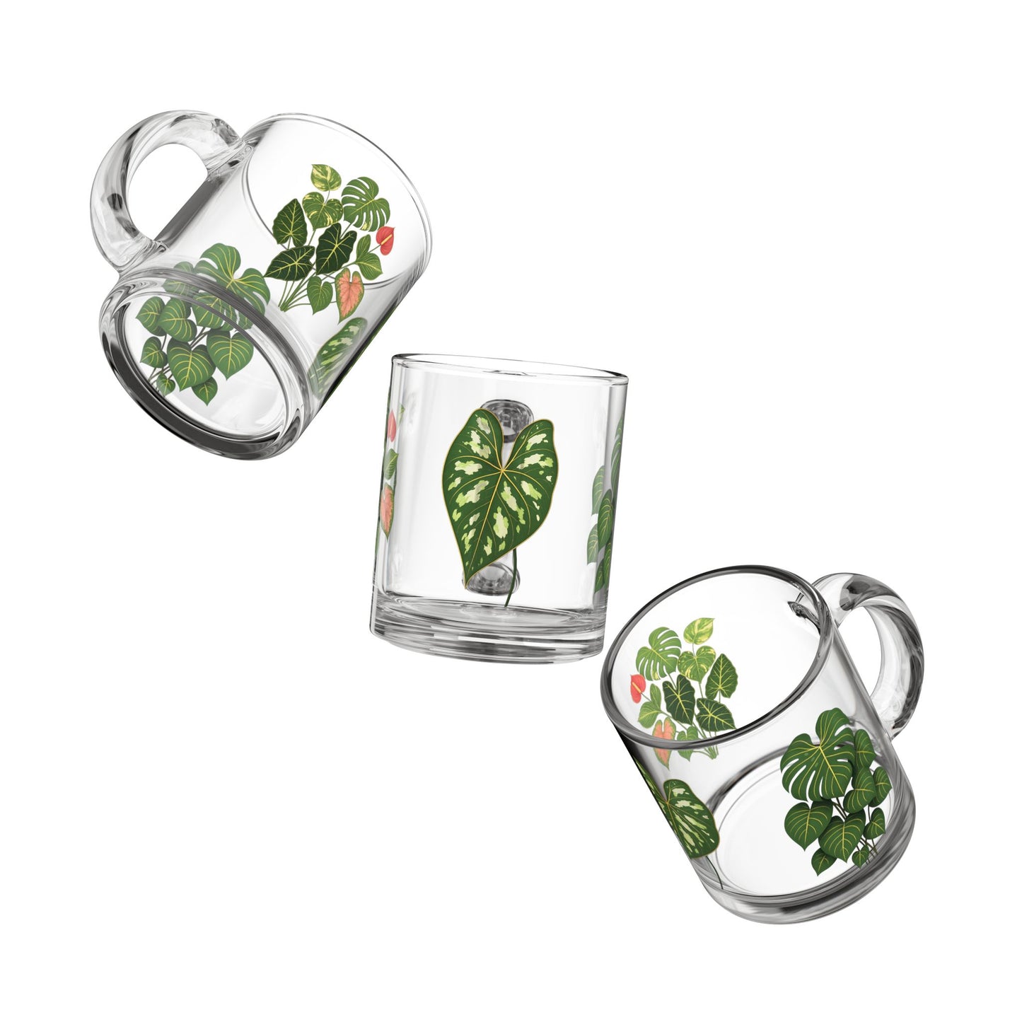 Glass Mug, 10oz Plants Plants Plants