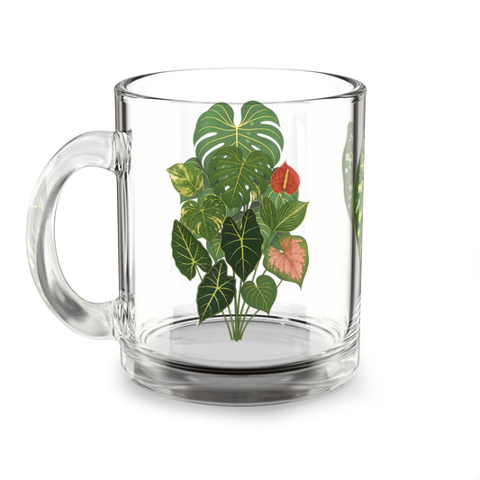 Glass Mug, 10oz Plants Plants Plants